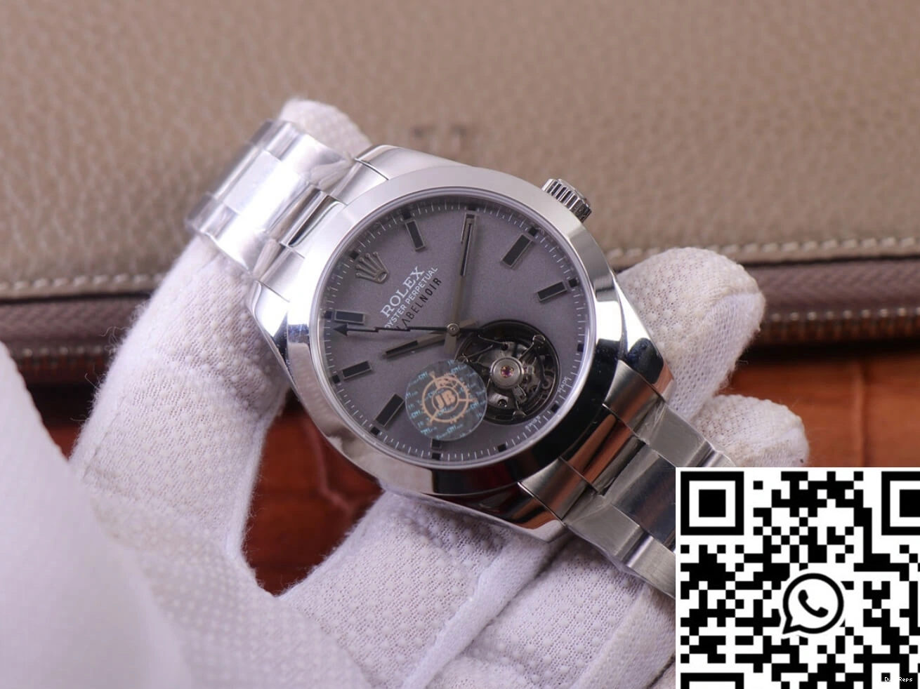 Design 116400 Base watch case Noir Label Factory Silver Replica LNT01HS-001 Rolex JB Milgauss 0109